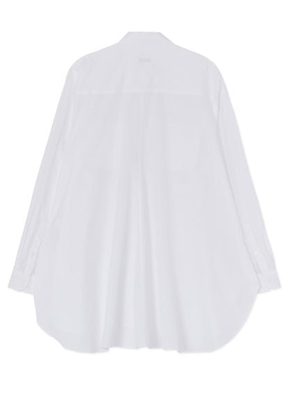 COTTON BROAD CLOTH SHIRT WITH BACK DRAPE DETAIL