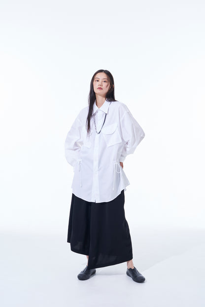 COTTON BROAD CLOTH MODS COAT-INSPIRED SHIRT