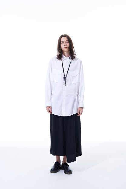 COTTON BROAD CLOTH MODS COAT-INSPIRED SHIRT