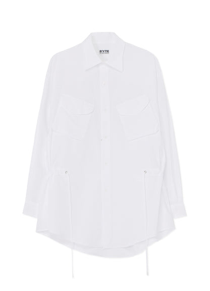 COTTON BROAD CLOTH MODS COAT-INSPIRED SHIRT