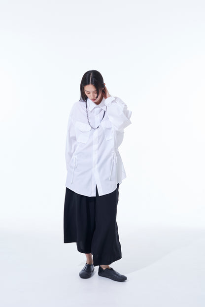 COTTON BROAD CLOTH MODS COAT-INSPIRED SHIRT