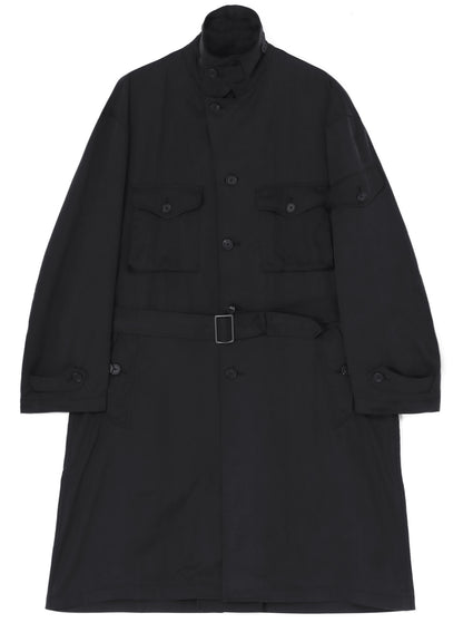 BIO-WASH LYOCELL TWILL OVERSIZE MILITARY COAT