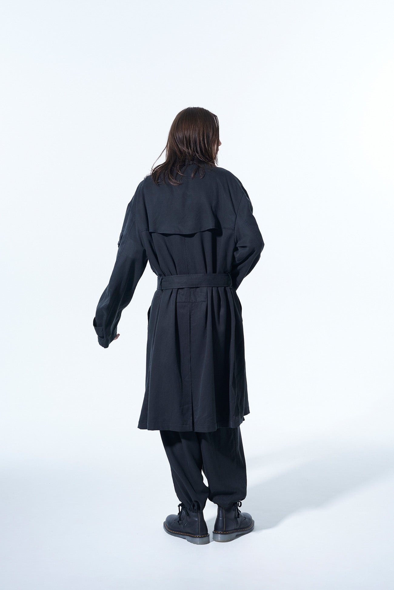 BIO-WASH LYOCELL TWILL OVERSIZE MILITARY COAT