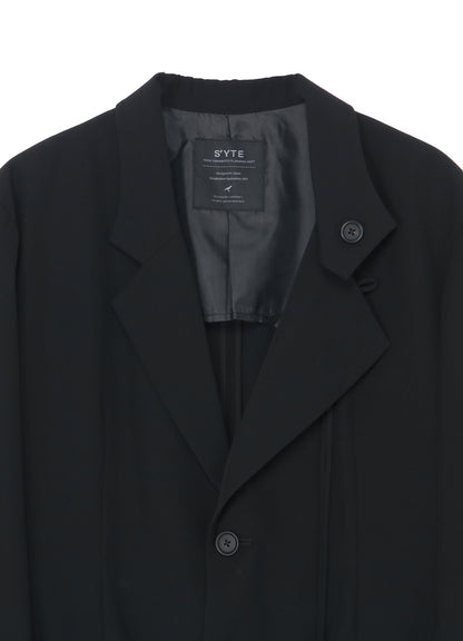 POLYESTER GABARDINE CORD TIE JACKET