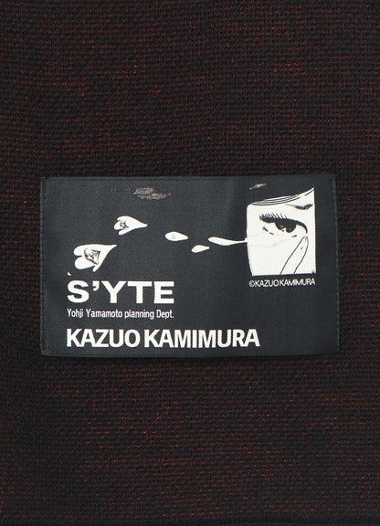 S'YTE x KAZUO KAMIMURA-OMNIBUS ILLUSTRATION-HAMEAUZE JACQUARD CREW NECK PULLOVER