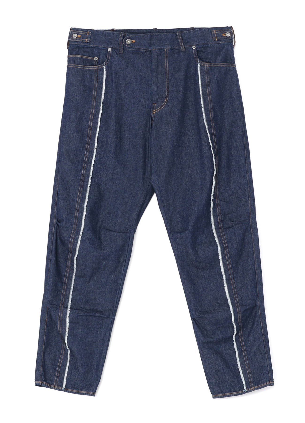 8OZ DENIM PANTS WITH RIPPED LINE DETAIL