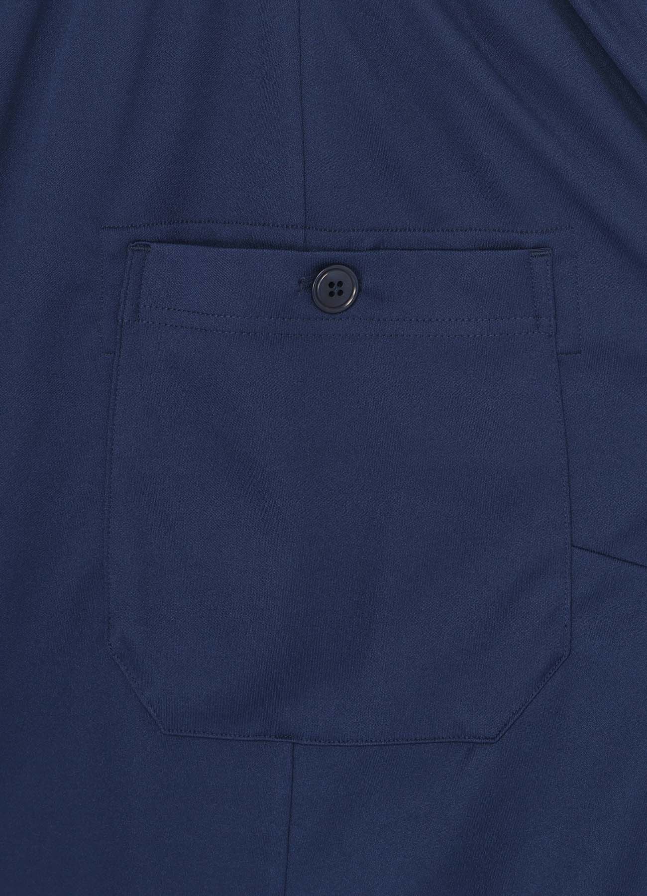 HIGH-GAUGE POLYESTER SMOOTH JERSEY SWITCHING SEAM FASTENER POCKET 6-QUARTER-LENGTH SARUEL PANTS