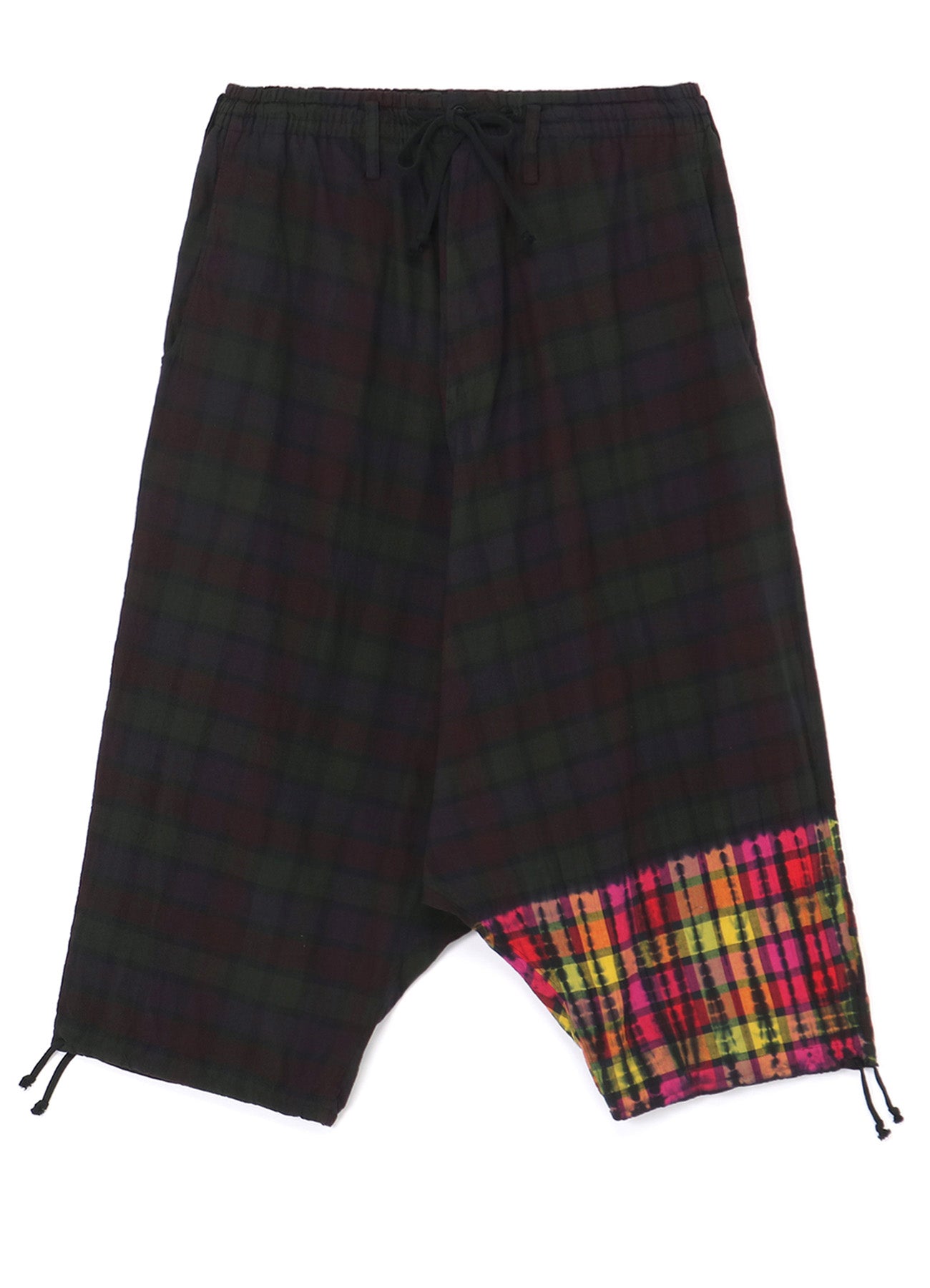 INDIAN MADRAS CHECK TIE-DIE BALLOON SARUEL PANTS