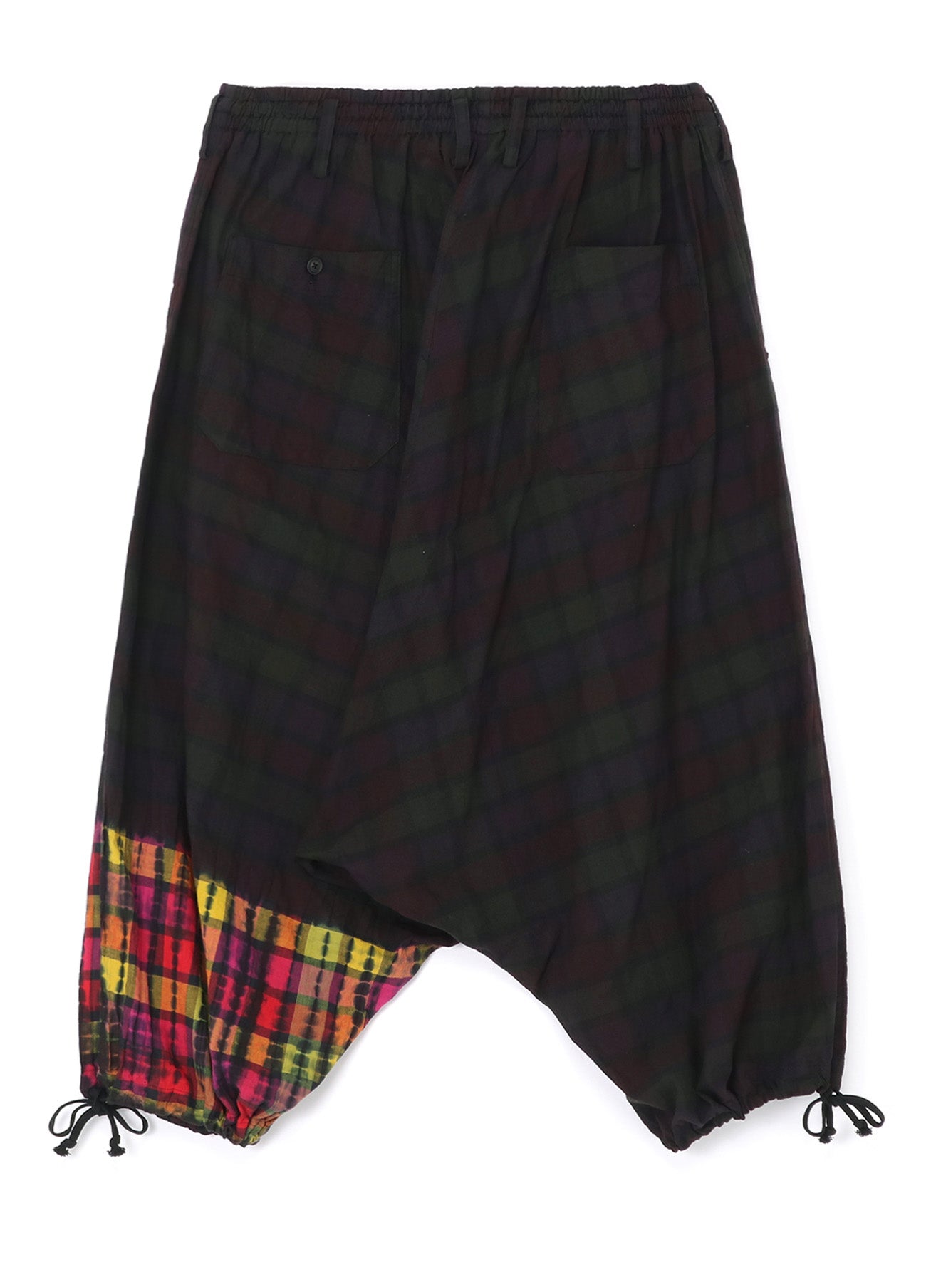 INDIAN MADRAS CHECK TIE-DIE BALLOON SARUEL PANTS