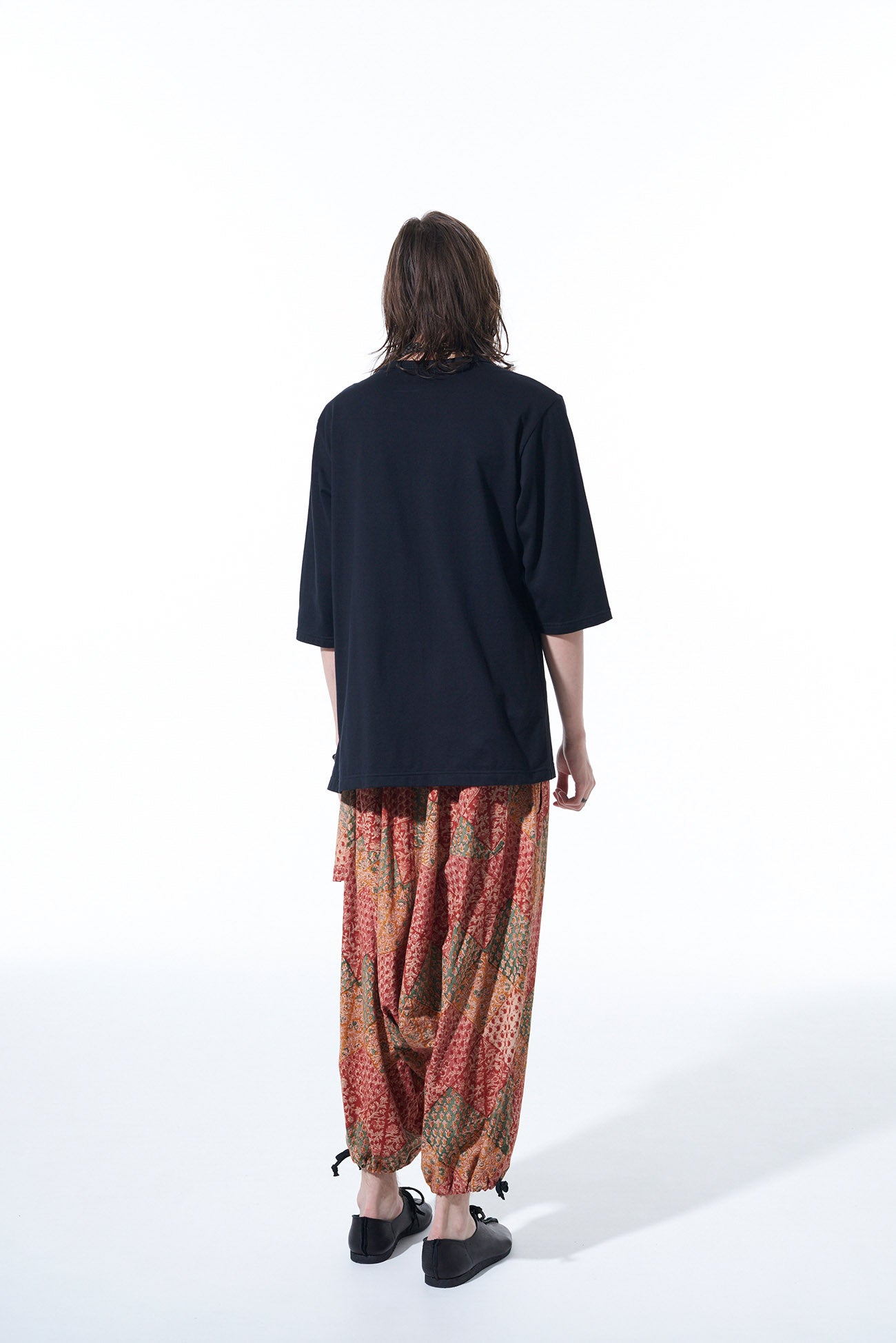 INDIAN BLOCK PRINTED BOTANICAL PATTERN BALLOON SARUEL PANTS