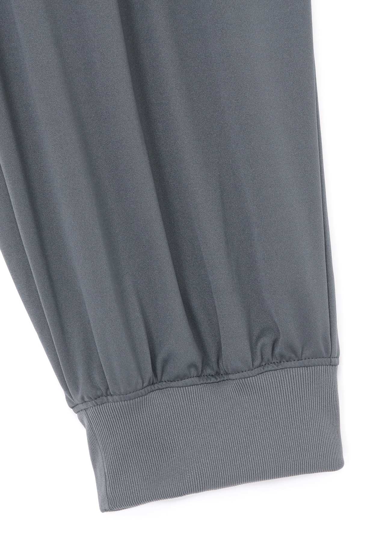 HIGH-GAUGE POLYESTER SMOOTH JERSEY  PANTS WITH RIBBED HEMS