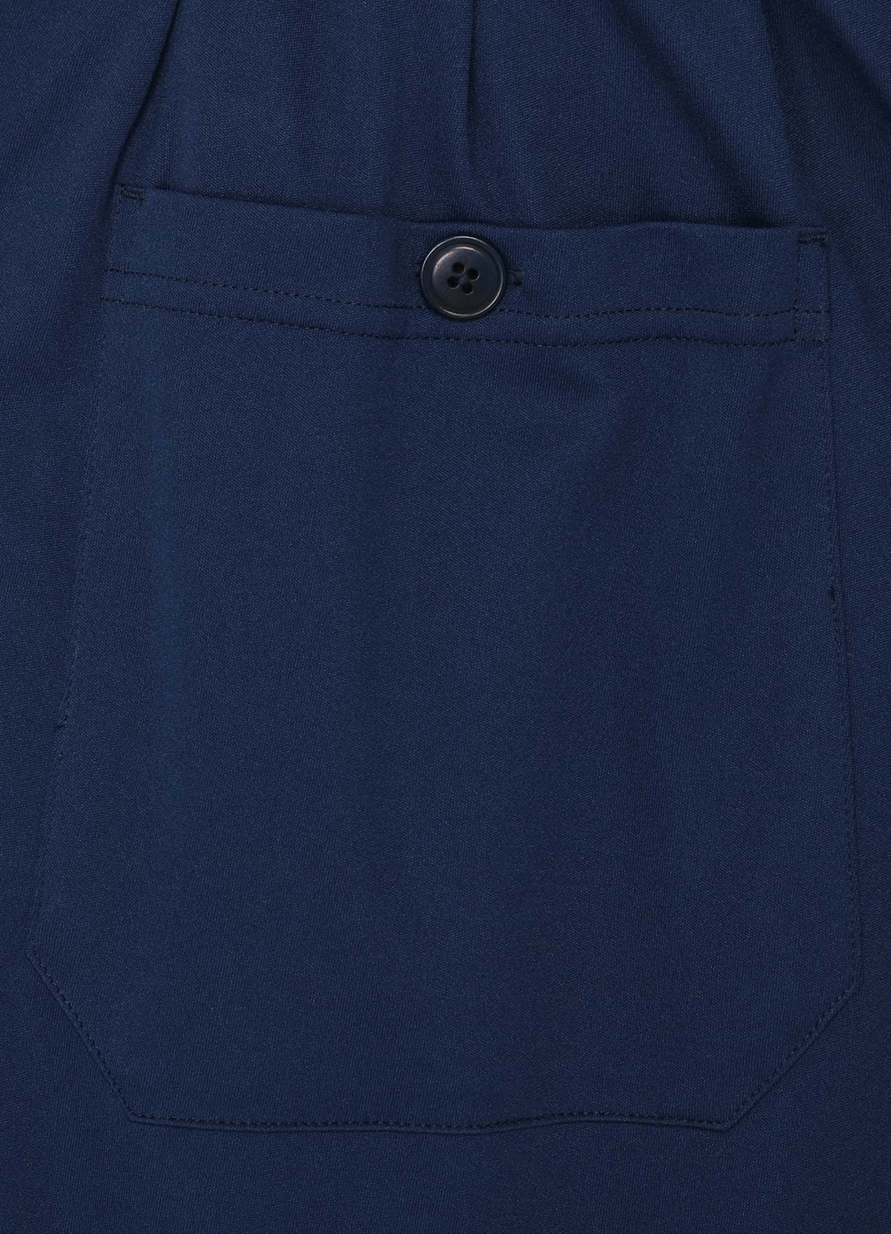 HIGH-GAUGE POLYESTER SMOOTH JERSEY  PANTS WITH RIBBED HEMS