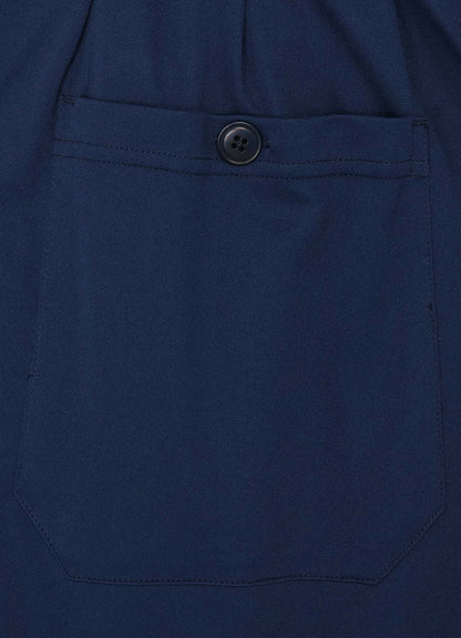 HIGH-GAUGE POLYESTER SMOOTH JERSEY  PANTS WITH RIBBED HEMS