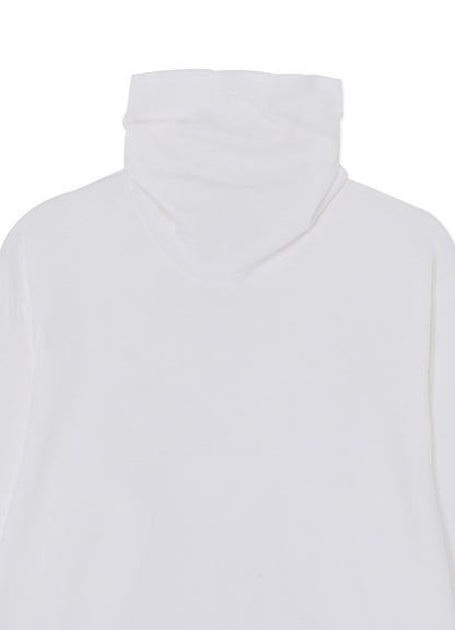 DOUBLE-FACE COTTON JERSEY TURTLENECK