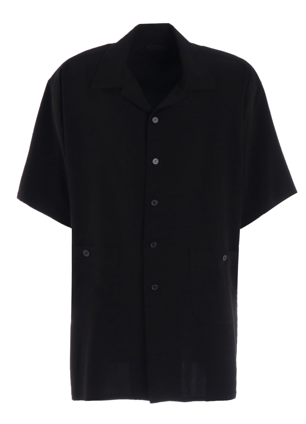 CREPE de CHINE BIG POCKET OPEN COLLAR SHIRTS