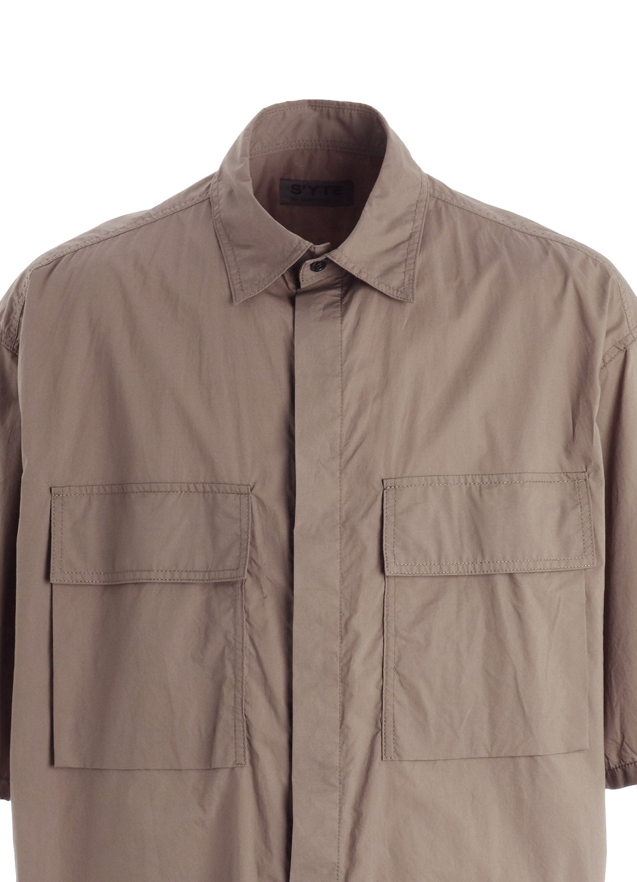 COTTON TYPEWRITER SHORT-SLEEVE SHIRT