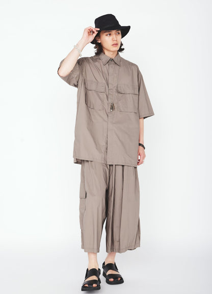 COTTON TYPEWRITER SHORT-SLEEVE SHIRT