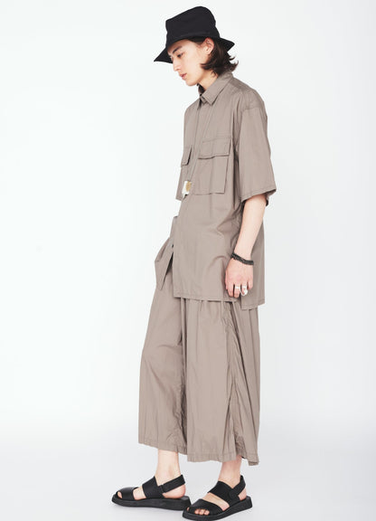 COTTON TYPEWRITER SHORT-SLEEVE SHIRT