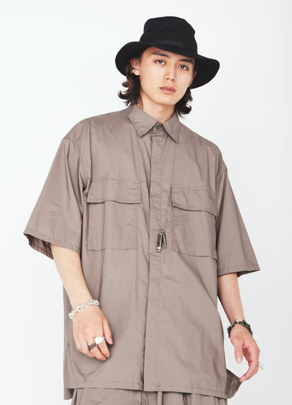 COTTON TYPEWRITER SHORT-SLEEVE SHIRT