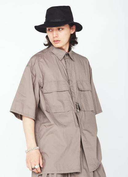 COTTON TYPEWRITER SHORT-SLEEVE SHIRT