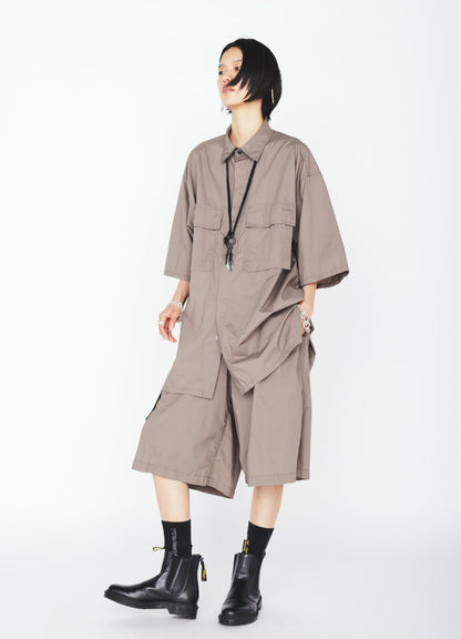 COTTON TYPEWRITER SHORT-SLEEVE SHIRT