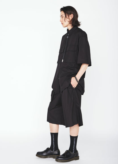 COTTON TYPEWRITER SHORT-SLEEVE SHIRT