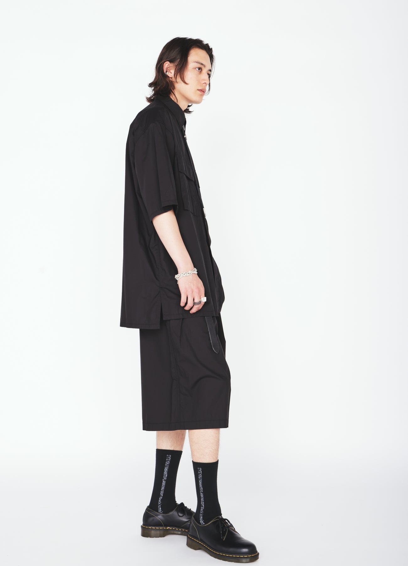 COTTON TYPEWRITER SHORT-SLEEVE SHIRT