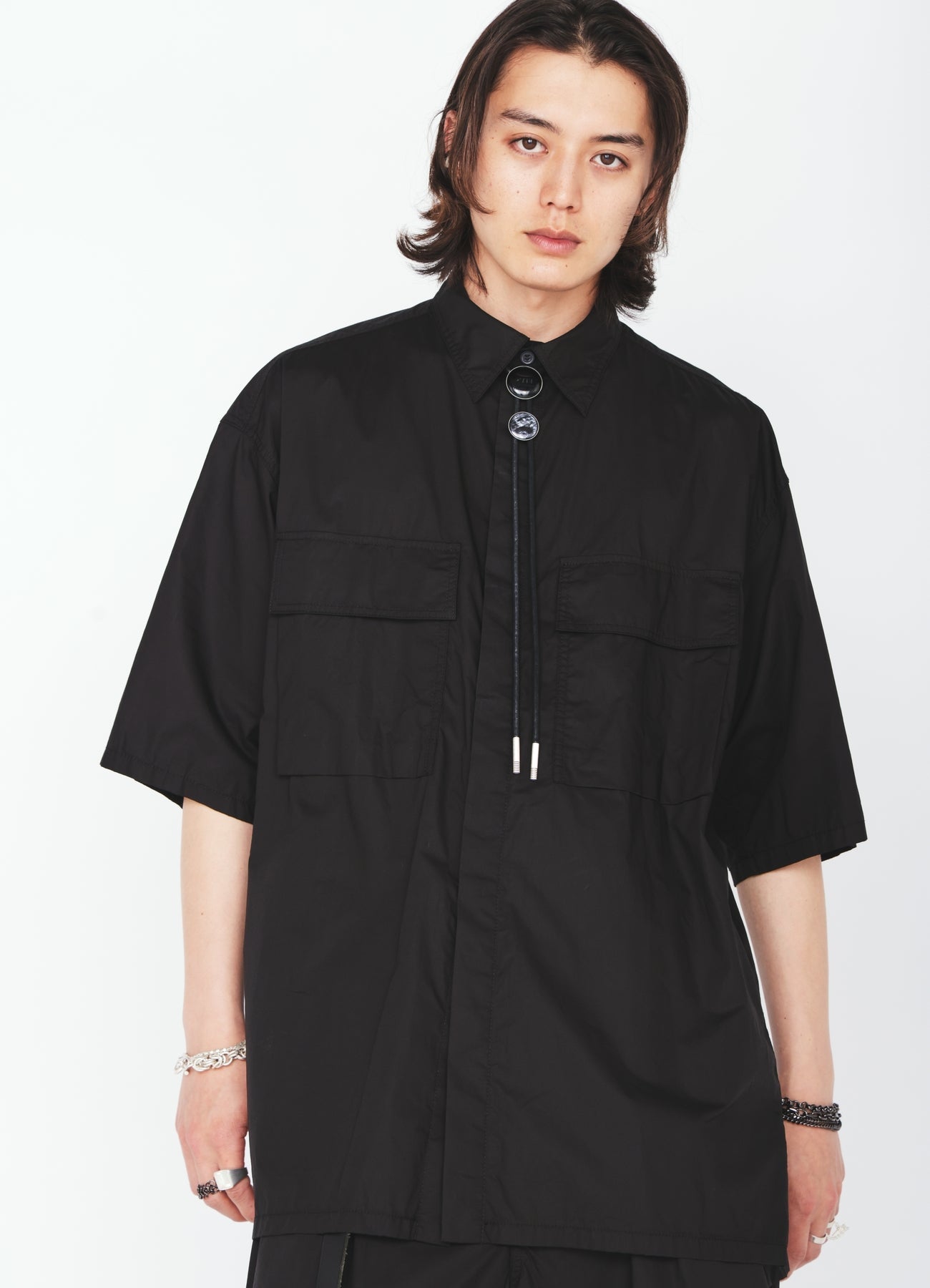 COTTON TYPEWRITER SHORT-SLEEVE SHIRT