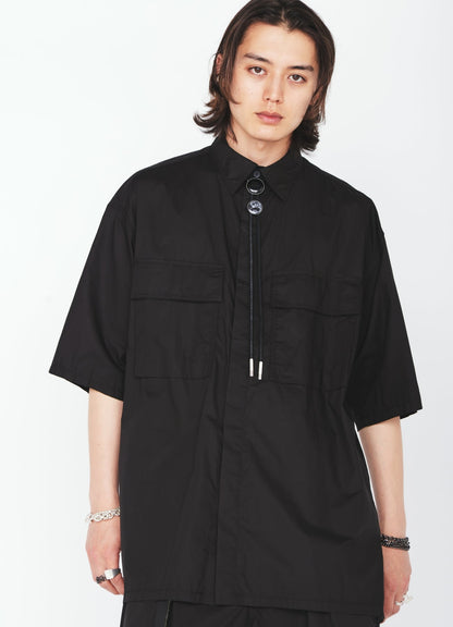 COTTON TYPEWRITER SHORT-SLEEVE SHIRT