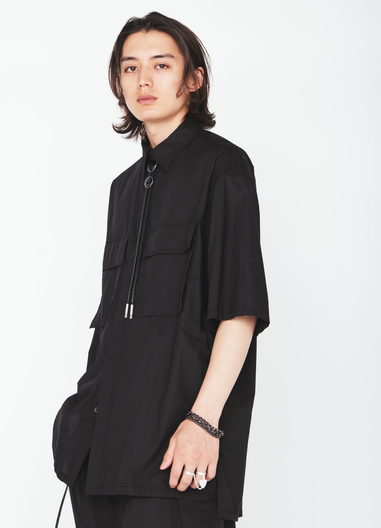 COTTON TYPEWRITER SHORT-SLEEVE SHIRT – THE SHOP YOHJI YAMAMOTO