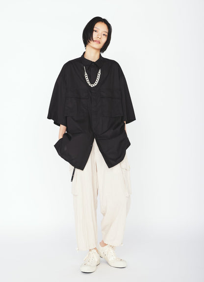 COTTON TYPEWRITER SHORT-SLEEVE SHIRT
