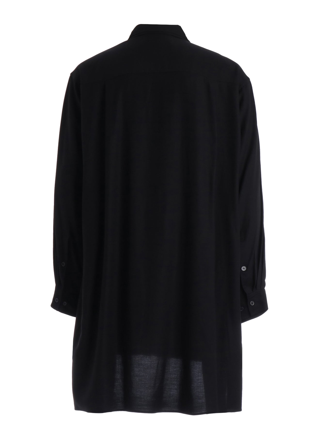 RAYON TWILL LAYERED‑COLLAR SHIRT – THE SHOP YOHJI YAMAMOTO