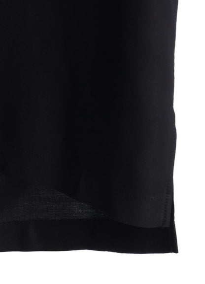 RAYON TWILL SHORT‑SLEEVE OPEN COLLAR SHIRT
