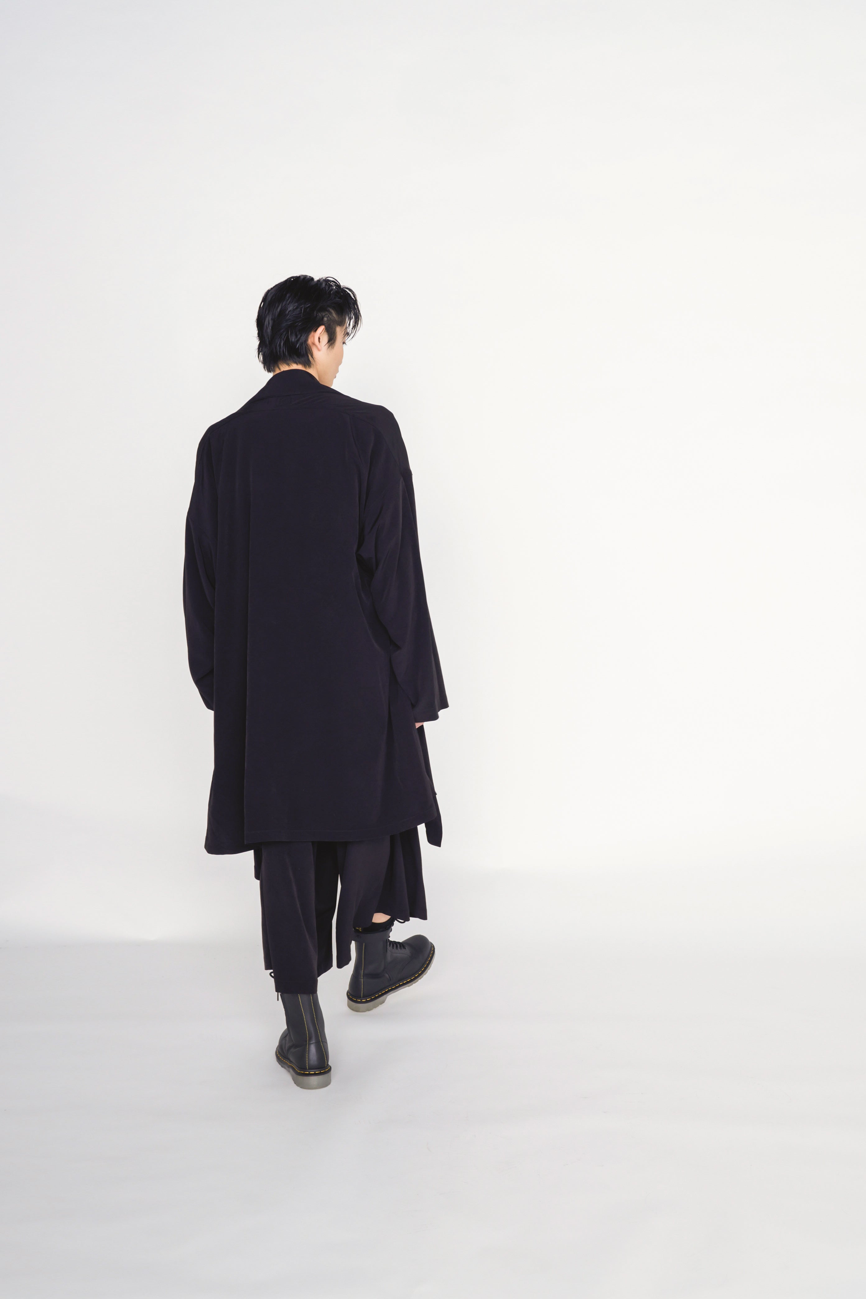 CREPE de CHINE ‌DRAPE COAT – THE SHOP YOHJI YAMAMOTO
