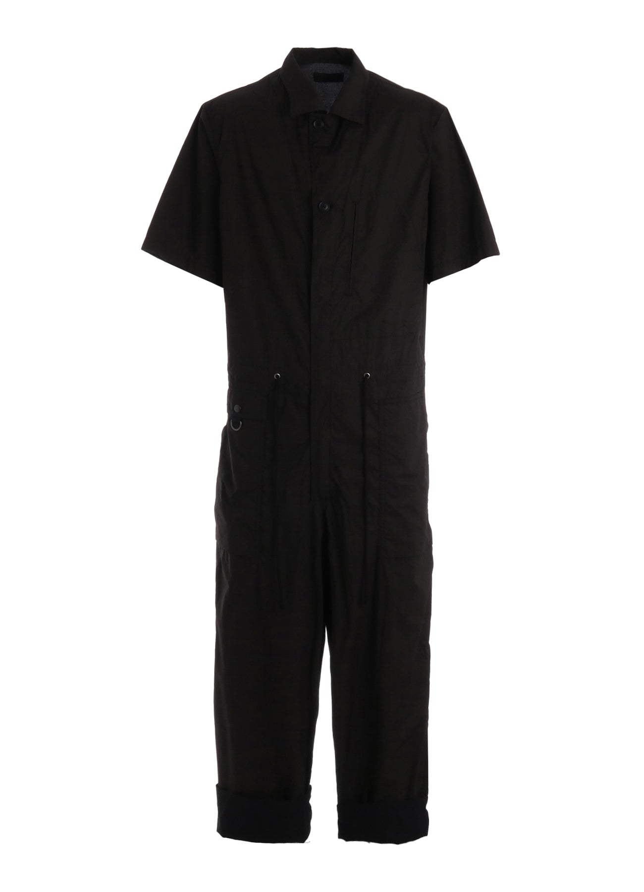 COTTON TYPEWRITER SHORT-SLEEVE JUMPSUIT – THE SHOP YOHJI YAMAMOTO