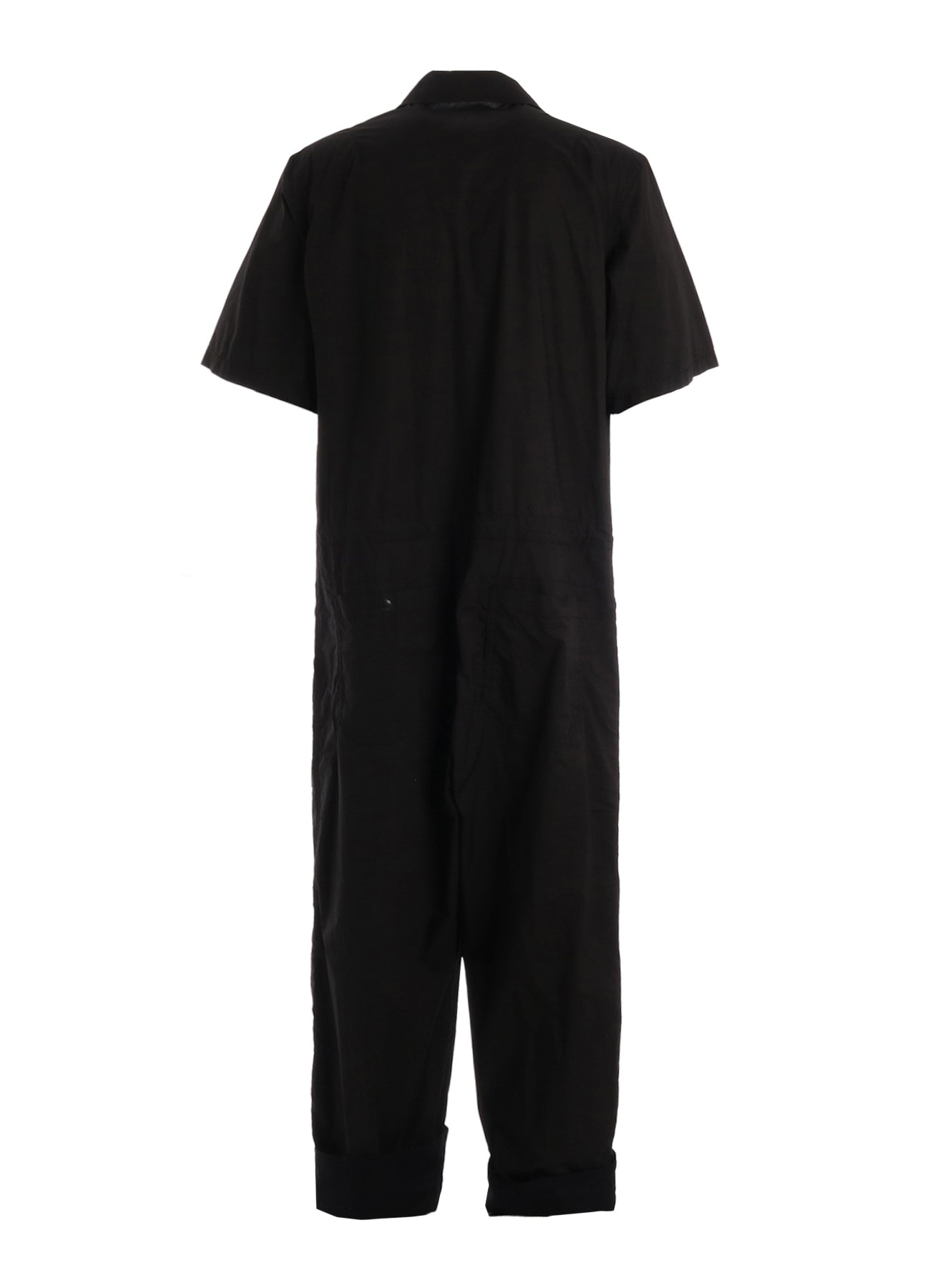 COTTON TYPEWRITER SHORT-SLEEVE JUMPSUIT