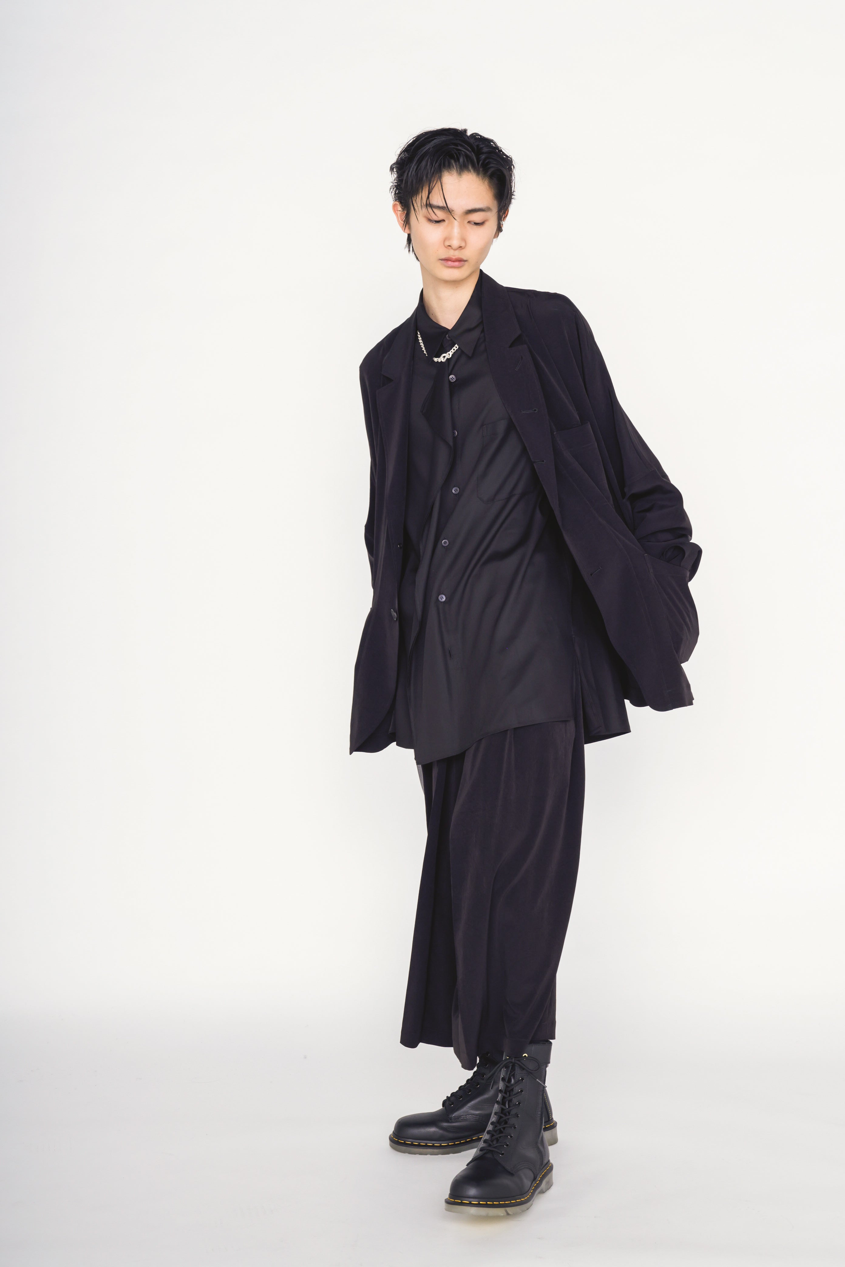 CREPE de CHINE RAGLAN SLEEVE JACKET – THE SHOP YOHJI YAMAMOTO