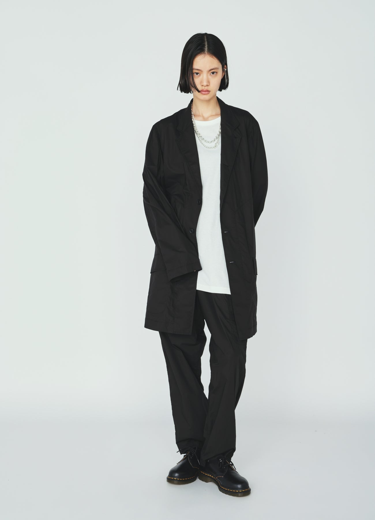 COTTON TYPEWRITER WORK-DETAIL JACKET