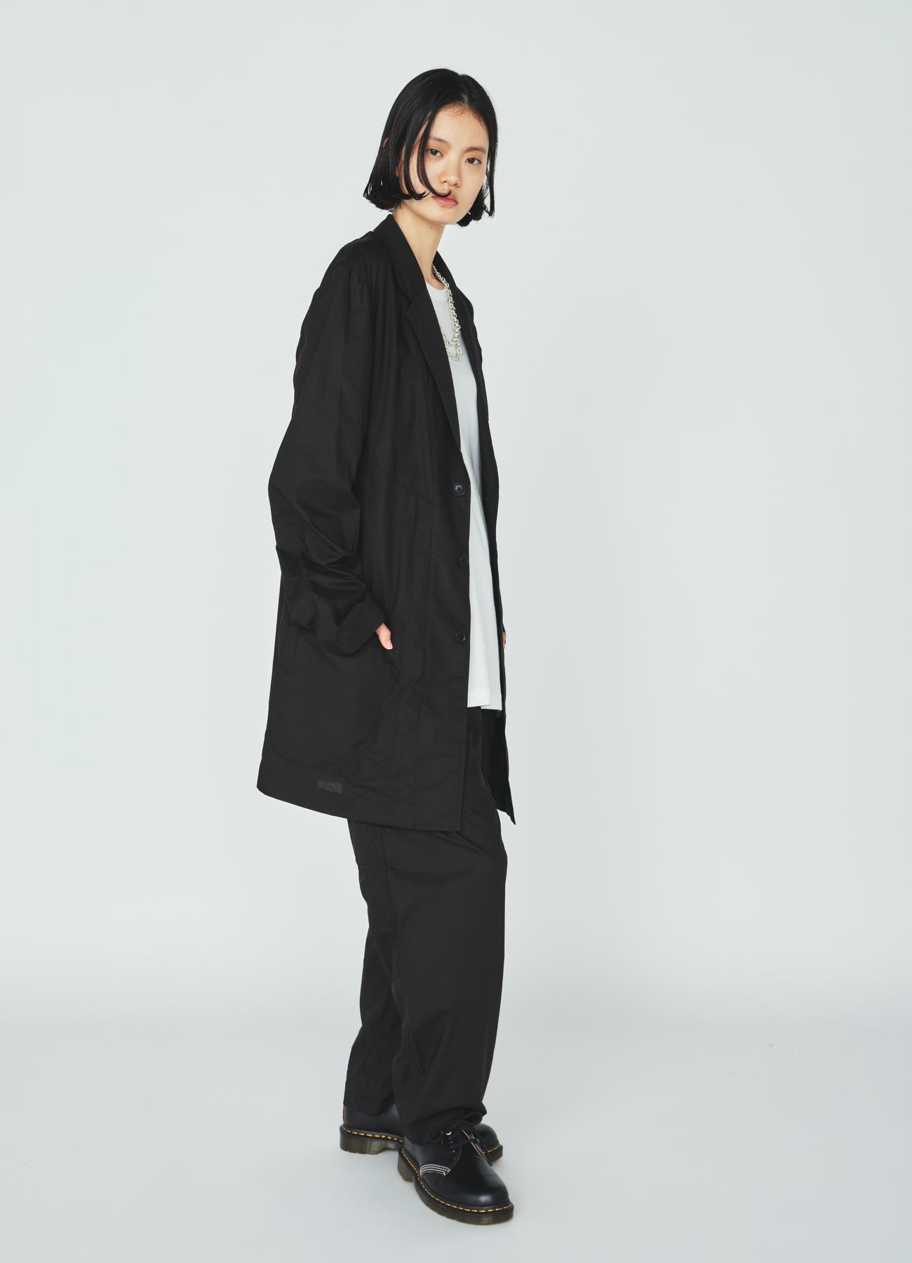 COTTON TYPEWRITER WORK-DETAIL JACKET