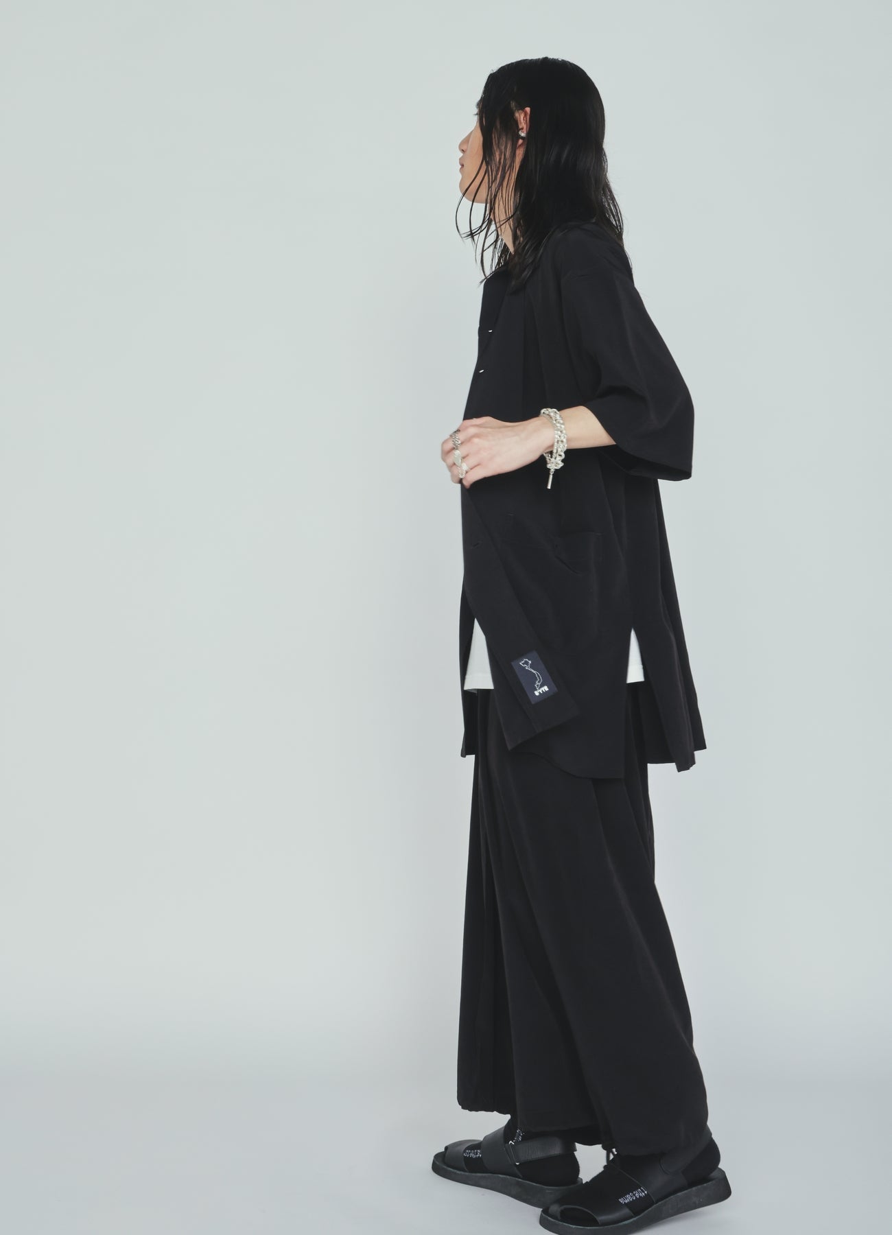 CREPE de CHINE HAKAMA BALLOON PANTS