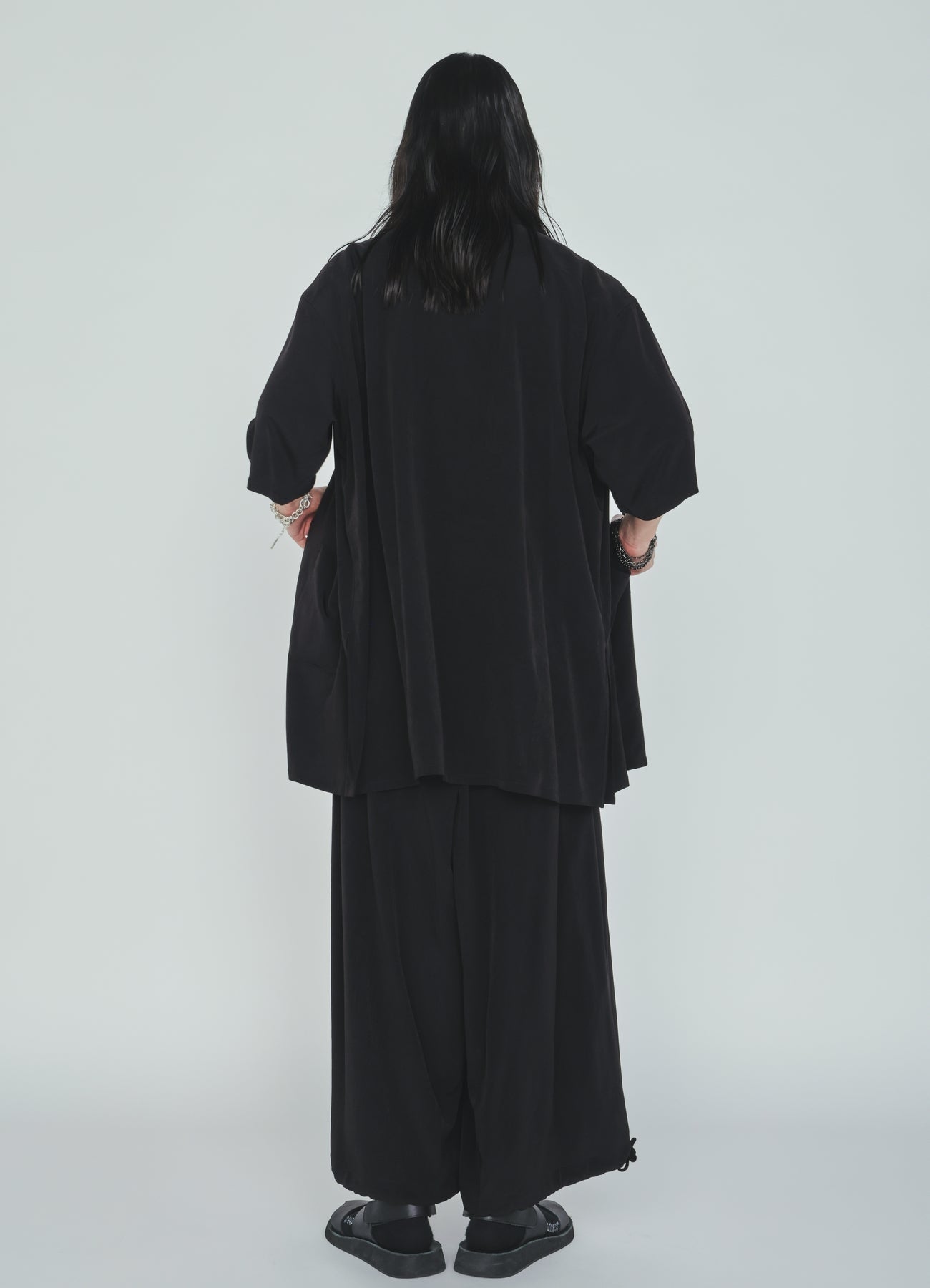 CREPE de CHINE HAKAMA BALLOON PANTS