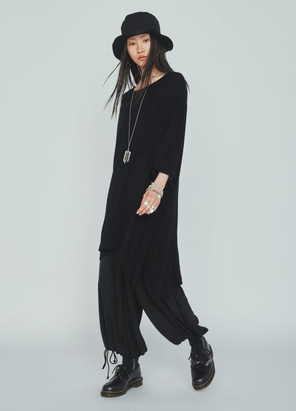 CREPE de CHINE HAKAMA BALLOON PANTS
