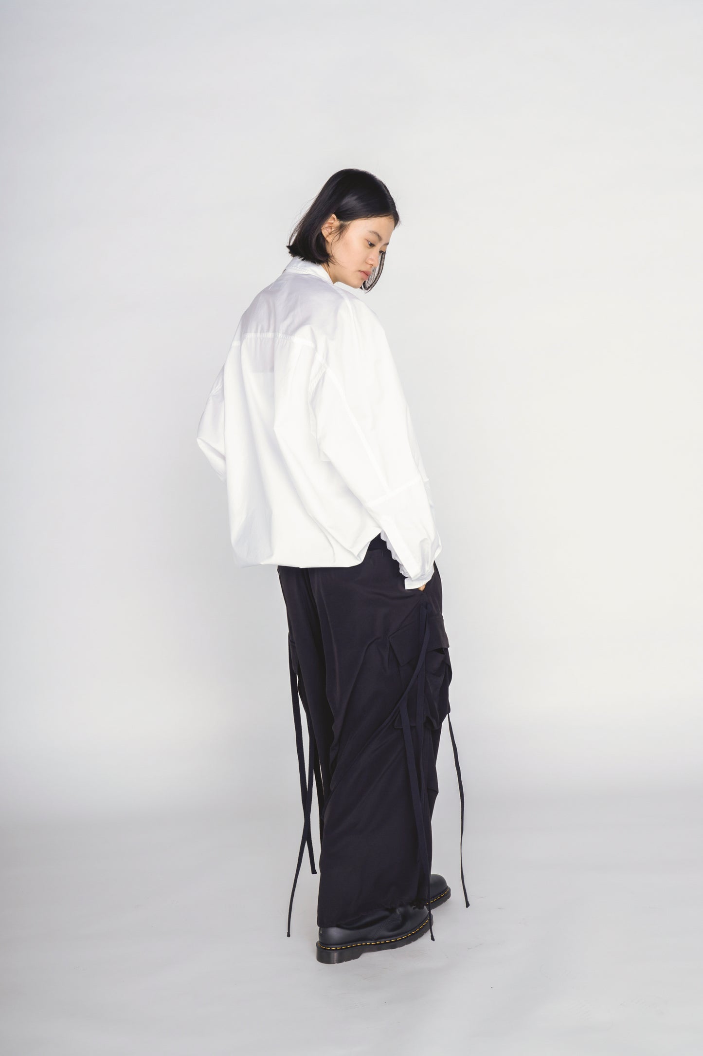 CREPE de CHINE STRAP PANTS