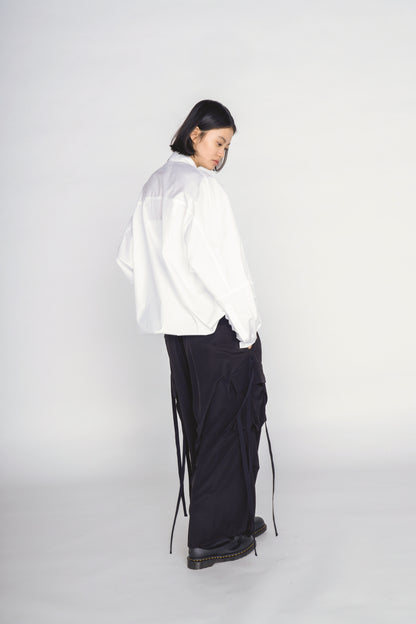 CREPE de CHINE STRAP PANTS