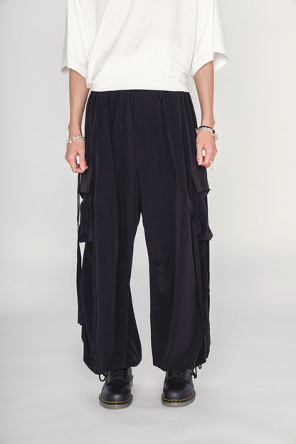 CREPE de CHINE STRAP PANTS