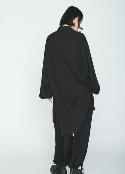 RAYON TWILL BALLOON PANTS