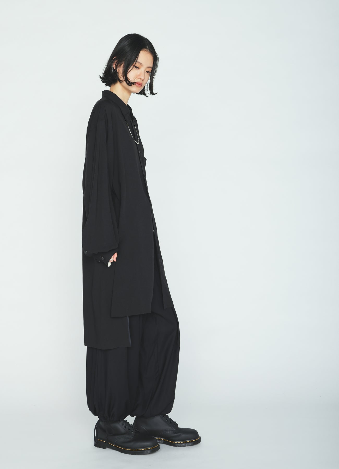 RAYON TWILL BALLOON PANTS