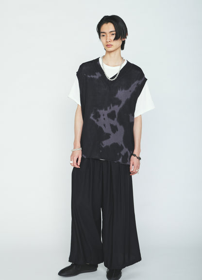 RAYON TWILL BALLOON PANTS
