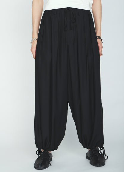 RAYON TWILL BALLOON PANTS