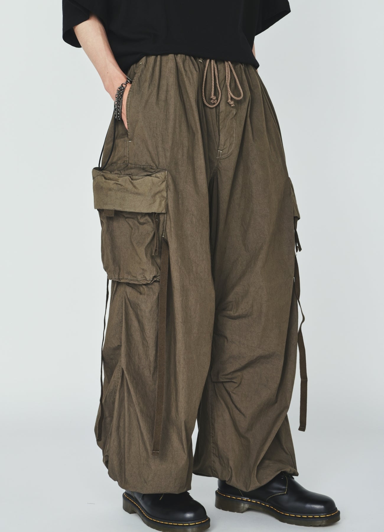 COTTON/NYLON WEATHER CLOTH TECH PANTS – THE SHOP YOHJI YAMAMOTO